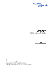 Thumbnail of document Manual - LinkIQ Cable & Network Tester
